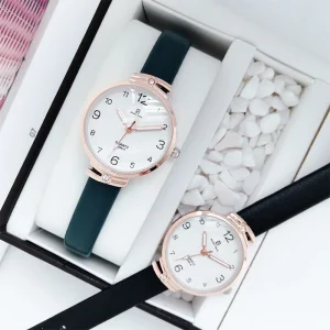 Small Classic Women’s Fashion Watch Elegant Women’s Leather Quartz Watch Women’s Gift Watch Clothing Accessories