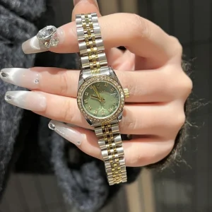 Small Dial Case Women’s Quartz Watch Mineral Glass Pointer Display Waterproof 30M Solid Stainless Steel Band