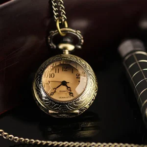 Small Pocket Watches Luxury Relief Retro Classic Engraved Vintage Pocket Watch Cute Pendent Watches