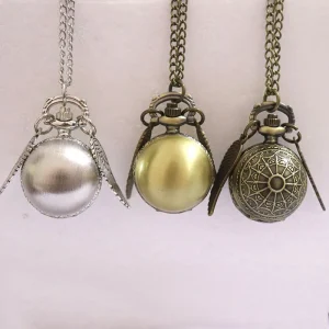 Small Size Classic Wing Bronze Dia 27MM Watch Vintage Antique Ball Pocket Watch