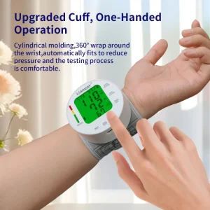 Smart CE LED Electronic Wrist Blood Pressure Meter Automatic Digital Sphygmomanometer Heart Rate Tensiometer For All Age Adults