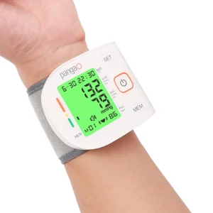 Smart Electric Automatic BP Checking Machine Oscillometric Heart Rate Digital Wrist Blood Pressure Monitor Device