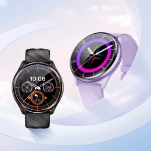 Smart Fitness Watch Unisex AMOLED Display Heart Rate Sleep Tracker 1ATM Waterproof Aluminum Alloy Case 7-14 Days Battery Life