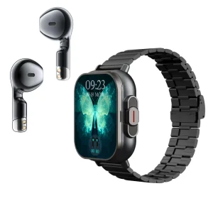 Smart Watch D8E BT Call Music Smart Watch with Earbuds Heart Rate Monitoring Multi-locomotion Games Wearable Devices