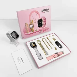 Smart Watch Gift Set for Lady Men Women A58 Plus Smart Watch Combination Super Suit for Women Quartz Watch