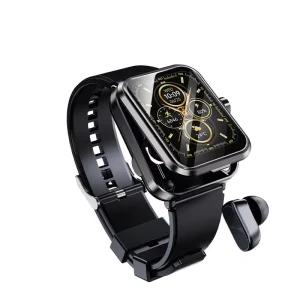 Smart Watch with Built-in Wireless Earphone BT Call Outdoor Sports Smartwatch