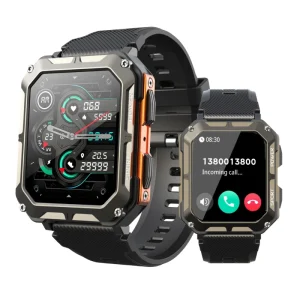 Smart Watches for Men 100M Waterproof Rugged Smart Watch for Sports with Heart Rate