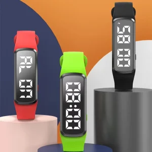 Smart Wrist Watches Sport Black Watches Men Vibrating Led Watch with 3d Pedometer