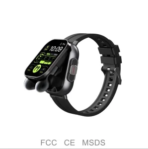 Smartwatch TWS Earphone 2in1 High Quality Health Monitoring Sport Relojes NFC D8E Smart Watch with Earbuds