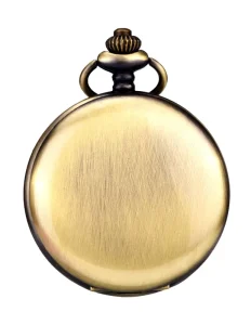 Smooth Vintage Big Smooth Bronze Dial Singapore Movement Quartz Custom Made Pocket Watch with Box