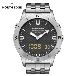 Snow Leopard Men’s Sports Waterproof 50M Altimeter Barometer Digital Watch with Compass