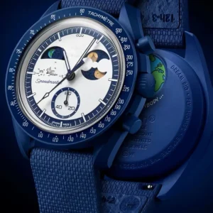 Space Heat Watch for Men Moon Mercury Program Six-Pin Chronograph Glow-in-the-Dark Quartz