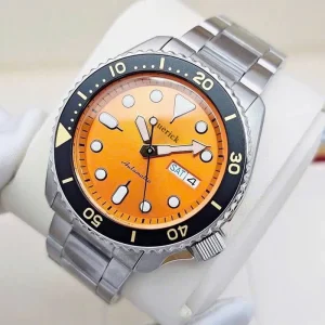 Sport Automatic Waterproof Stainless Steel Pointer Dial Diving Fashion Mechanical Men’s Watch