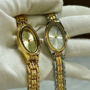Sport Business Classic Style Quartz Watch for Women Stainless Steel Alloy Luxury Coin Glass Dial Pointer Hands