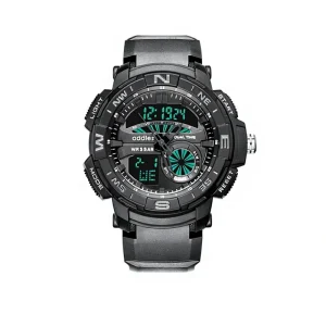 Sport Digital Watch Dual Time LED Alarm Rubber Band 3BAR Waterproof Watch ADDIESDIVE MY-2015