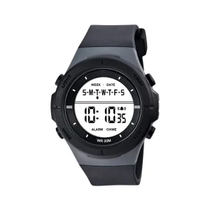 Sport Digital Watch Men Custom Display Case Japan Movement Water Diver Resistant Alarm Chronograph Kids