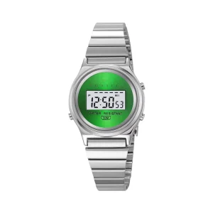 Sport Digital Watch Stainless Steel Strap 3 ATM Waterproof Chronograph Classic Unisex Stainless Steel Case Alarm Customized Logo
