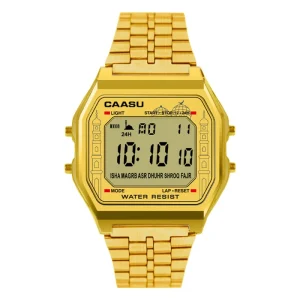 Sport Luminous Digital Islamic Men’s Watch with Qibla Compass Prayer Time Athan