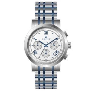 Sport Men’s Chronograph Watch 40mm Analog Date Display Miyota Quartz Movement Stainless Steel Case 20mm 5BAR