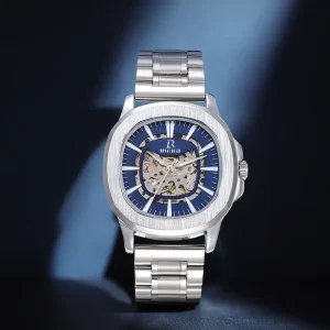 Sport Water Resistant Silicone Strap Men’s Quartz Watch with Pointer Dial