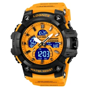 Sport Waterproof LOQNCE Brand Watch Stopwatch Alarm Clock 98007 Young Fashion Digital Quartz Watches for Men