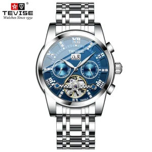Sports Leisure Business Watch Stainless Steel Strap Automatic Mechanical Wristwatch 39mm Dial Mens Watches