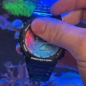 Sports Watch G Series Shock Resistant Watch with Blue Bracelet Ga2100 Strap Water Resistant Smart Watch