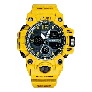 Sports Watches for Men Outdoor Sports Waterproof LED Electronic Watch Rubber Student Digital Multifunction Watch