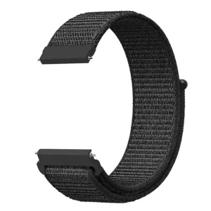 Sports Wristband Breathable Nylon Fabric 22mm Size Compatible with Samsung Watch4/5 and Huawei GT3 Loop 20/22mm