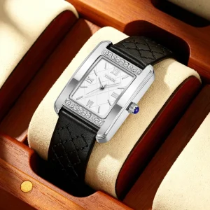 Square Case Quartz Waterproof Watches