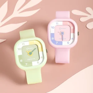 Square Custom Wearable Devices Sport Cartoons Children Waterproof Watch Children’s Digital Kids Water Resistant Watches