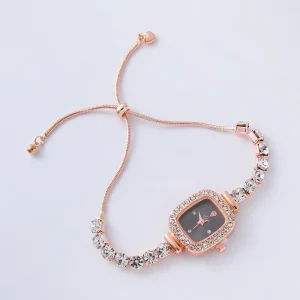 Square Quartz Women’s Watch Jewelry