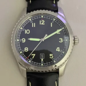 Stainless Steel Automatic Luminous Digital 42mm Mechanical Watch with Rubber Band Waterproof for Men