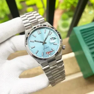 Stainless Steel Automatic Mechanical Men’s Business Watch with Pointer Dial Sapphire Crystal Glass Water Resistant 50m