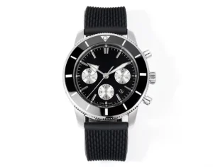 Stainless Steel Black Dial Men’s Business Watch Sports Waterproof Automatic Mechanical Watch