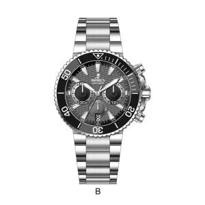 Stainless Steel Business Quartz Chronograph Sport Watch Men’s Own Logo