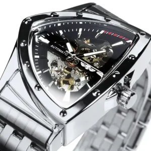 Stainless Steel Case Calendar 24 Hour Show Men’s Automatic Mechanical Watch