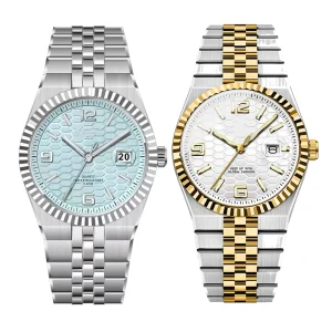 Stainless Steel Custom Analog Quartz 24mm Luxury Men’s Watch