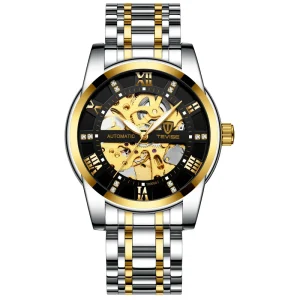 Stainless Steel Hollowed-out Mechanical Watch Waterproof