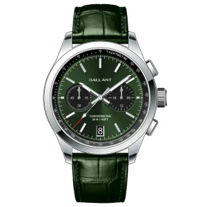 Stainless Steel Leather Belt Metal Big Dial Automatic Watch for Men