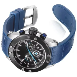 Stainless Steel Luxury Blue Men Quartz Watch Waterproof Fashion Chronograph Men Watches