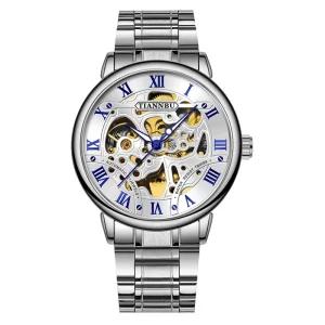 Stainless Steel Men Watch 41mm Case Diameter Automatic Mechanical Watch Luxury Business Waterproof Watch