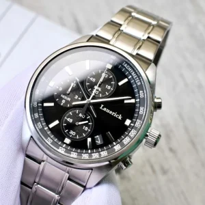 Stainless Steel Men’s Luxury Sport Chronograph Watch Stylish Design Original Quartz Movement Sapphire Crystal Watch