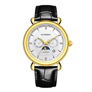 Stainless Steel Men’s Watch with 40mm Case Automatic Mechanical Wristwatch Waterproof Business Watch