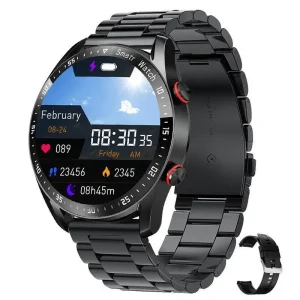 Stainless Steel Relojes Inteligentes Bracelet Smart Watches Set for Men and Women Smartwatch