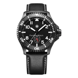 Stainless Steel Sport Watch Latest Pointer SEIKO Quartz Movement Men’s Tactical Watch OEM Logo Brand Luminous Markers Hands