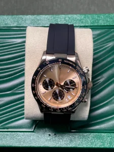 Stainless Steel Unisex Casual Business Multifunction Large Dial Mechanical NH35 Rubber Water Resistant Analog Luminous Watch