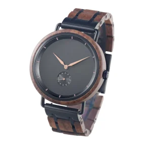 Stainless Steel Watch 3ATM Water Resistant OEM Logo Classical Luxury Gift Wooden Watches