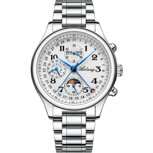Stainless Steel Watch 42mm Fully Automatic Mechanical Watch High-End Luxury Business Waterproof Design Watch for Men