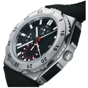 Stainless Steel Watch with Japan Chronograph Quartz Movement for Men